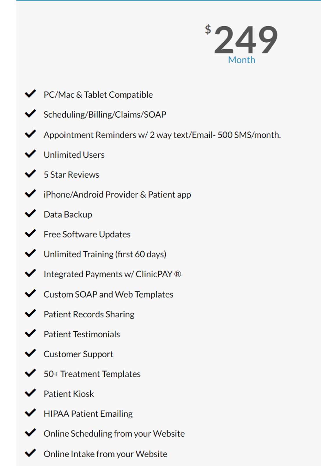 clinicdr pricing