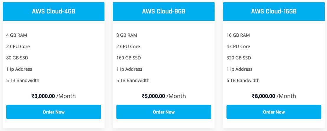 CloudTechtiq Managed Cloud Server pricing