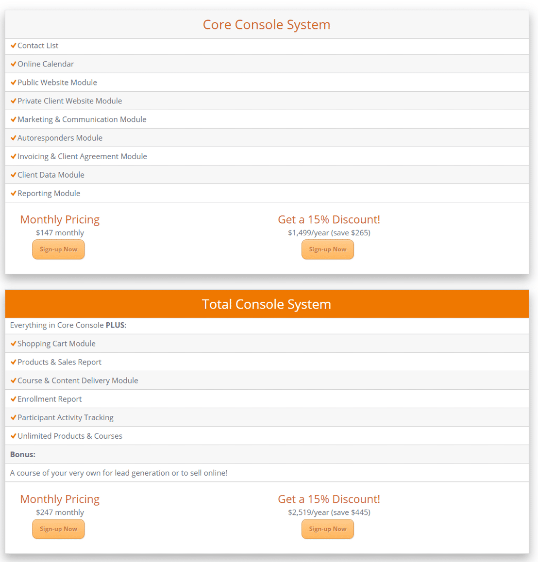 coaches-console pricing