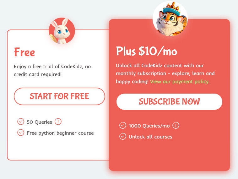 CodeKidz pricing