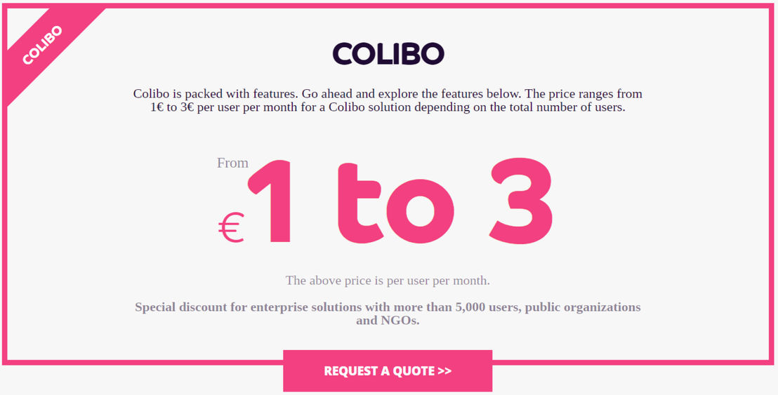 Colibo pricing