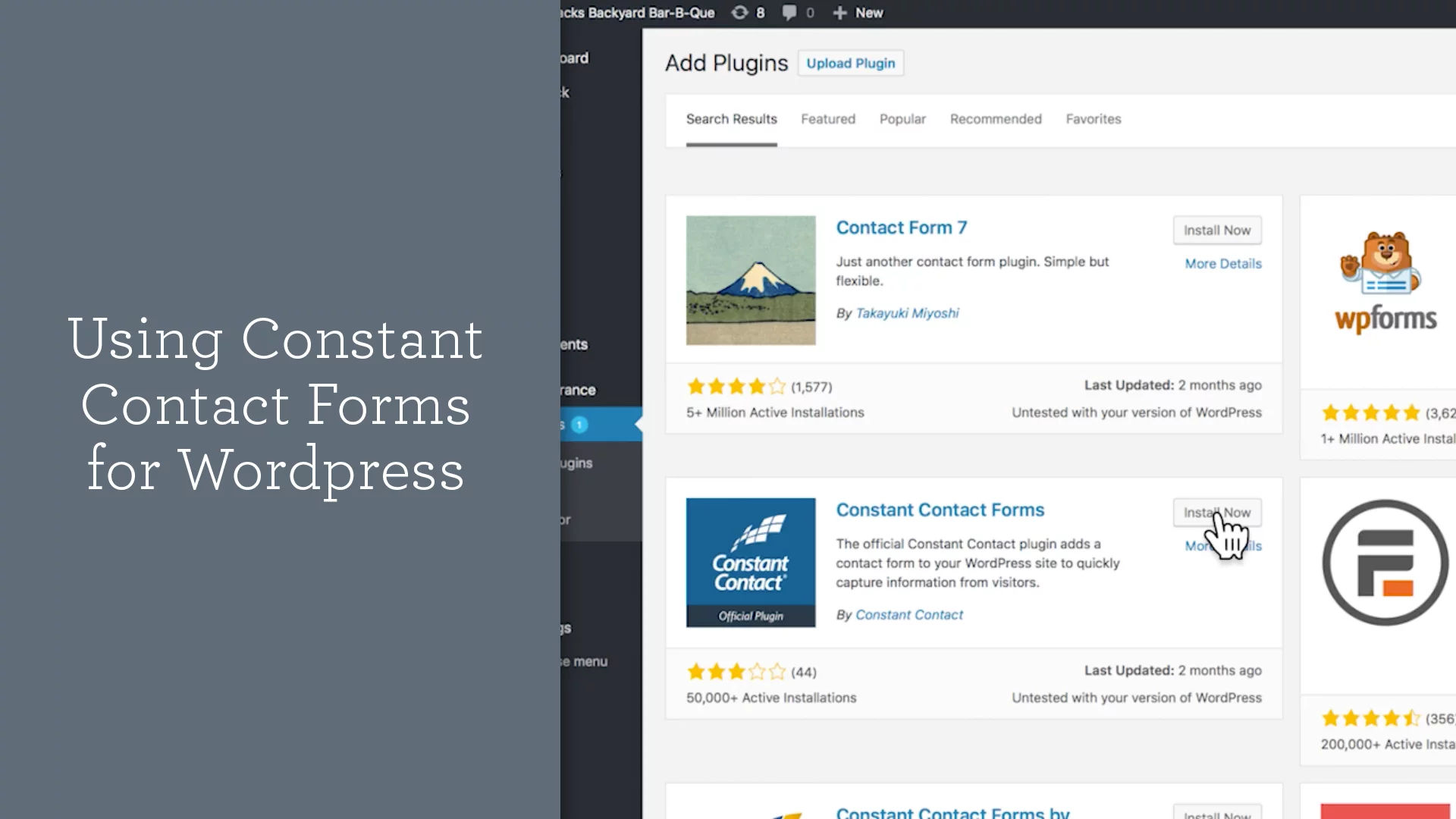 Using Constant Contact Forms for Wordpress-thumb