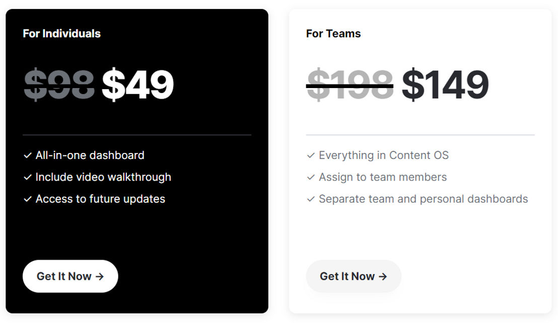 content-os pricing