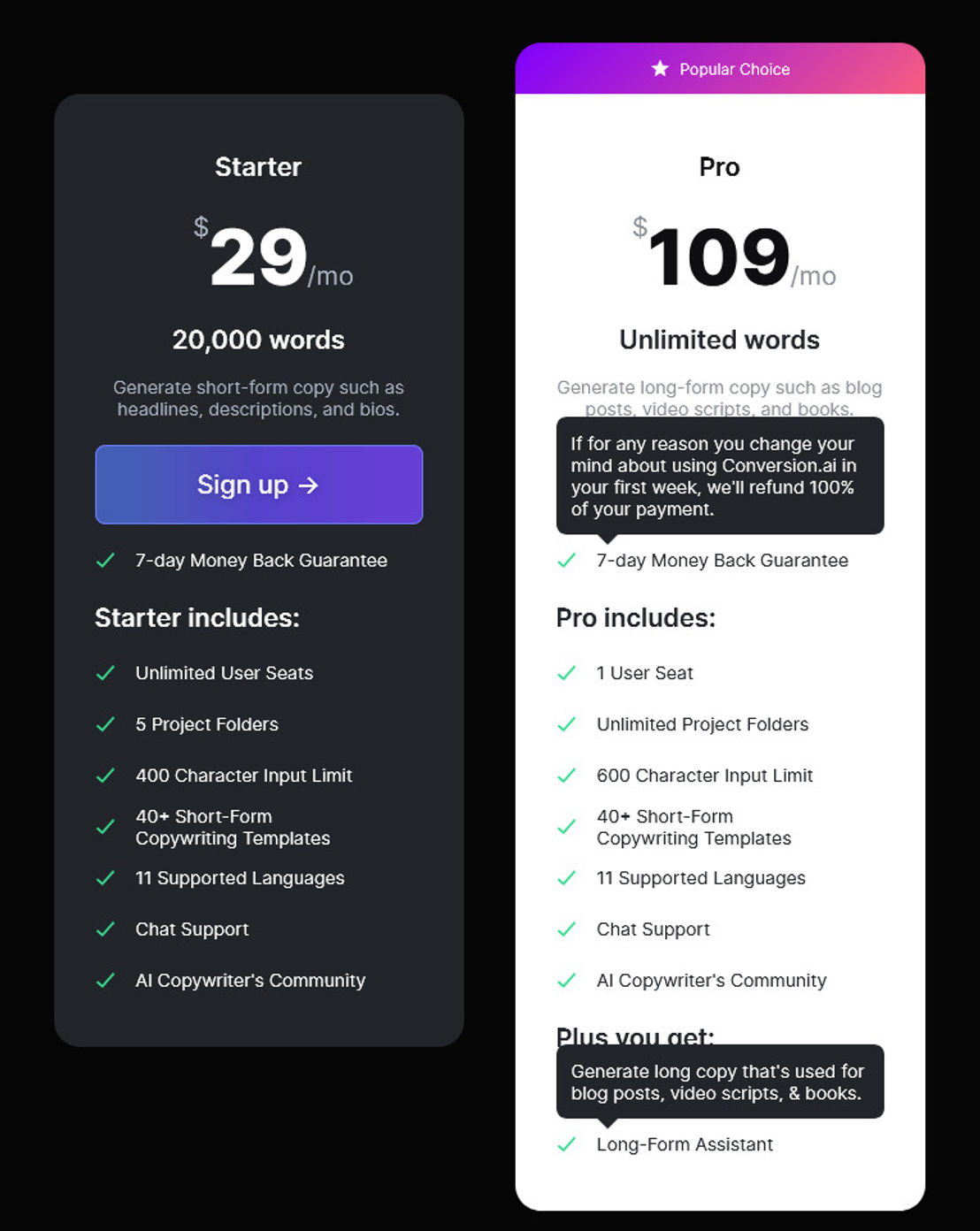 conversion-ai pricing