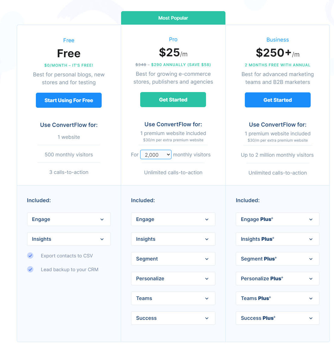 ConvertFlow pricing