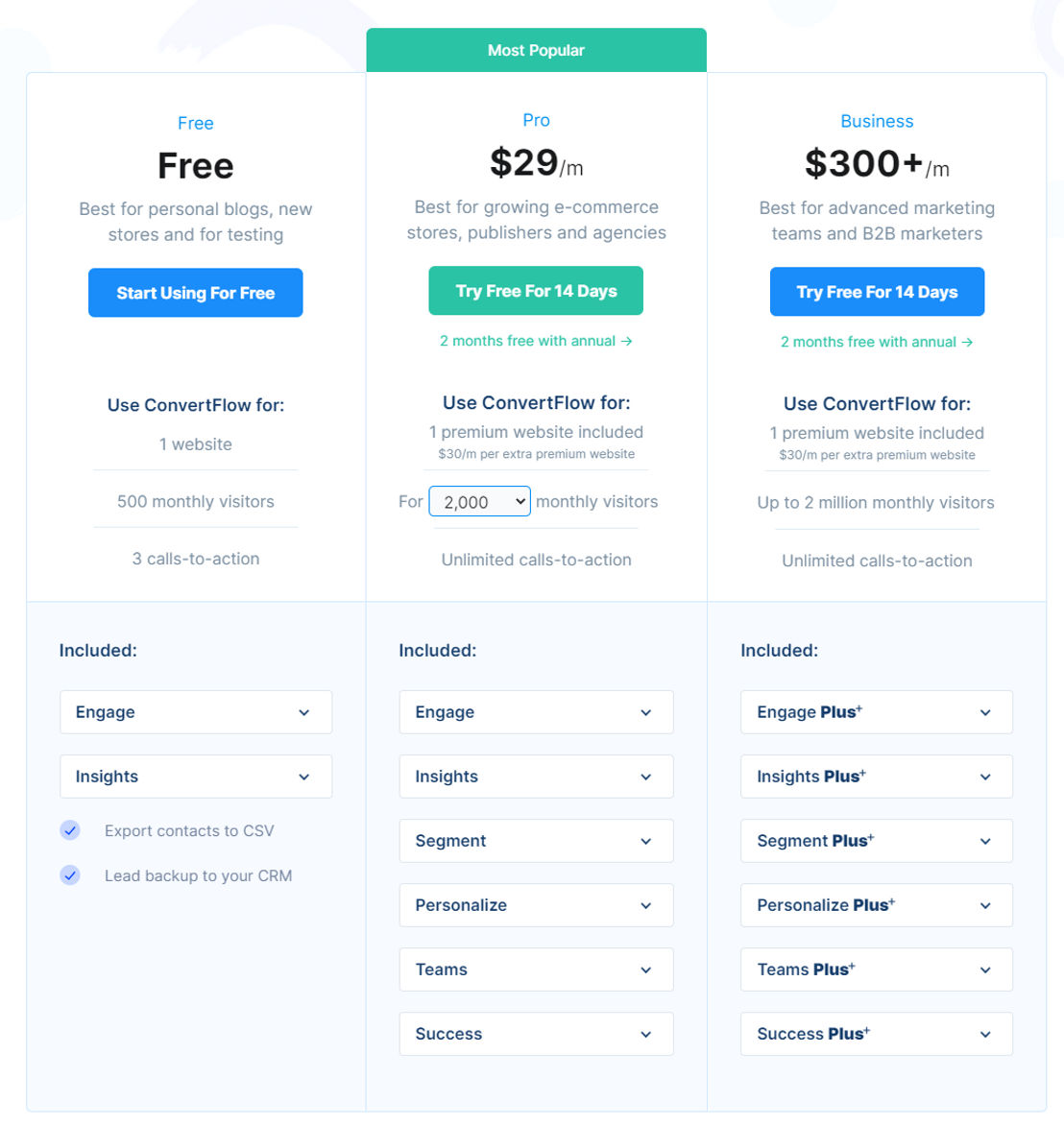 ConvertFlow pricing