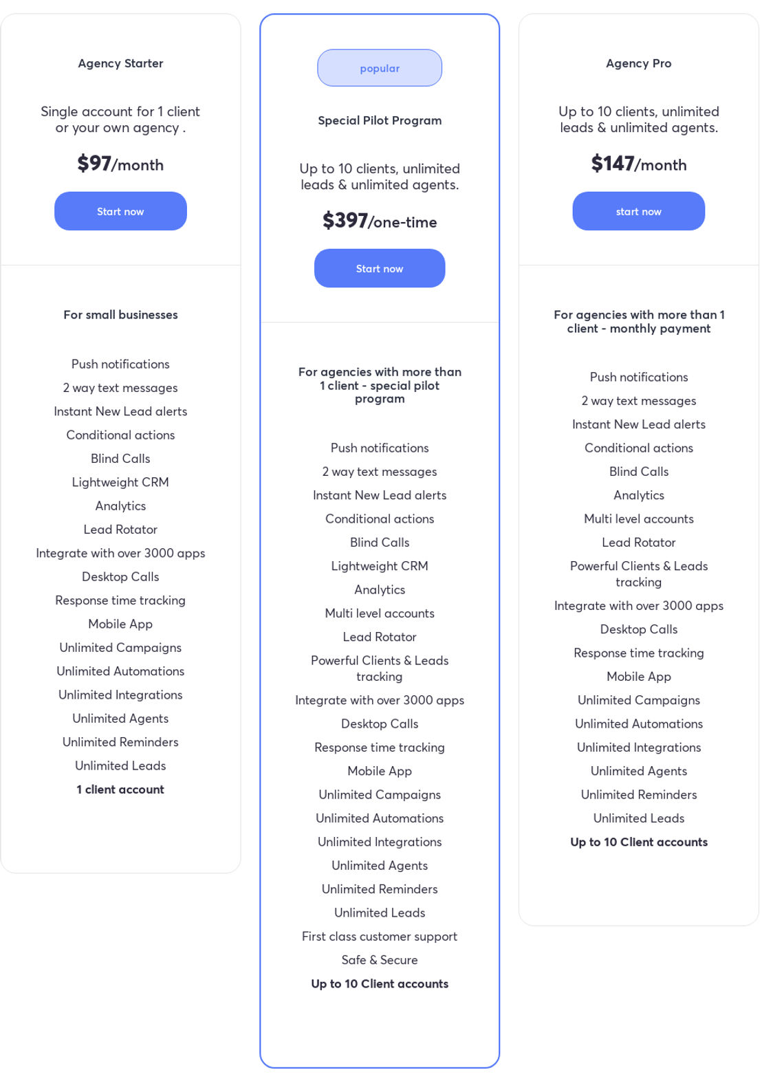 ConvertLead pricing