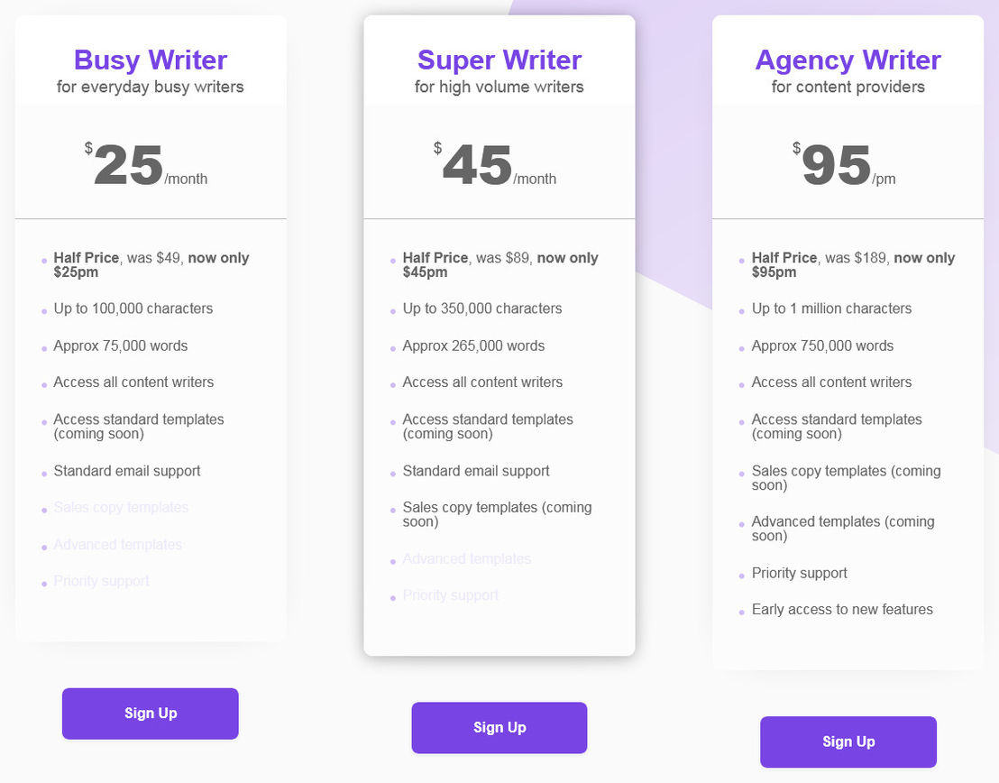 copy-clerk pricing