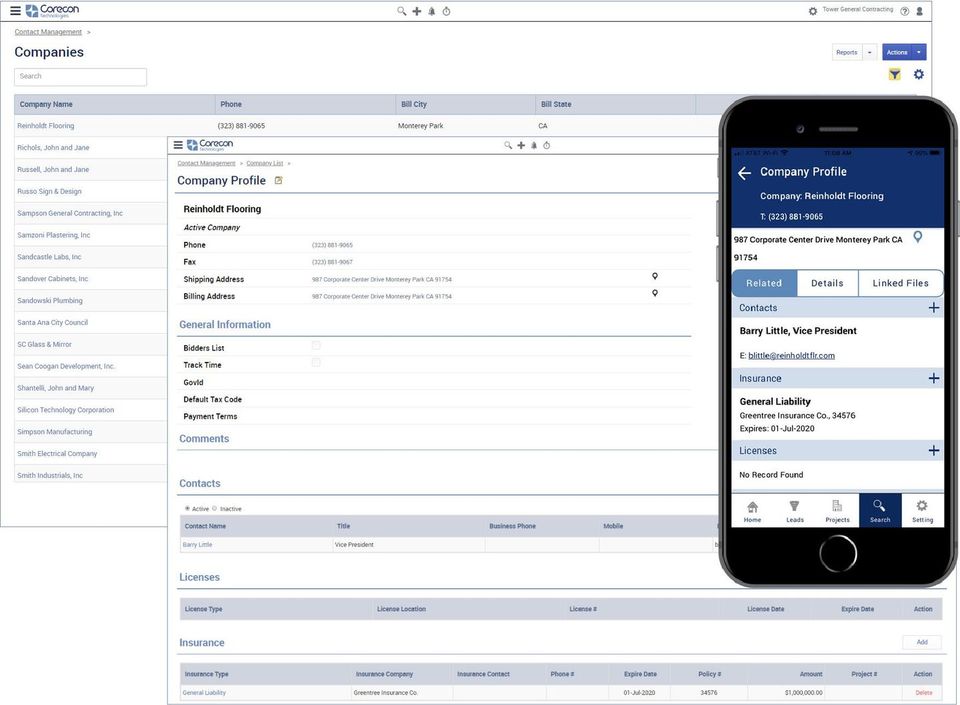 Contact Management screenshot