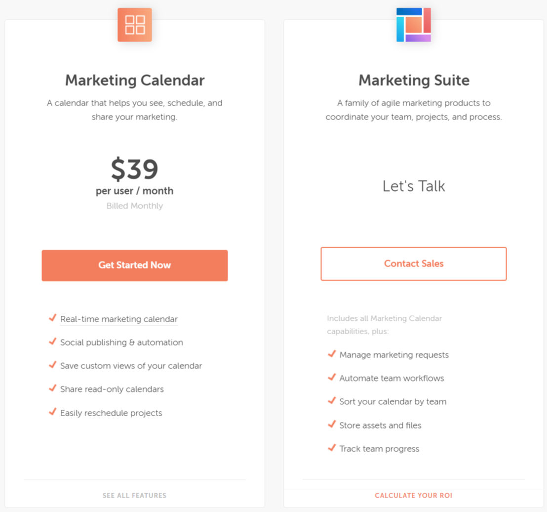 CoSchedule pricing