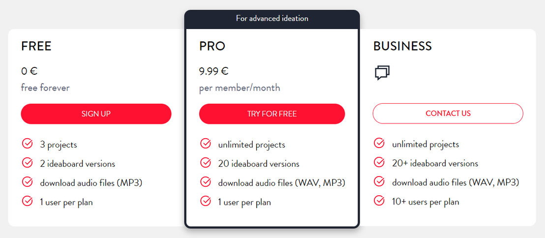 Cosonify pricing