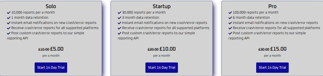 crash-catch pricing