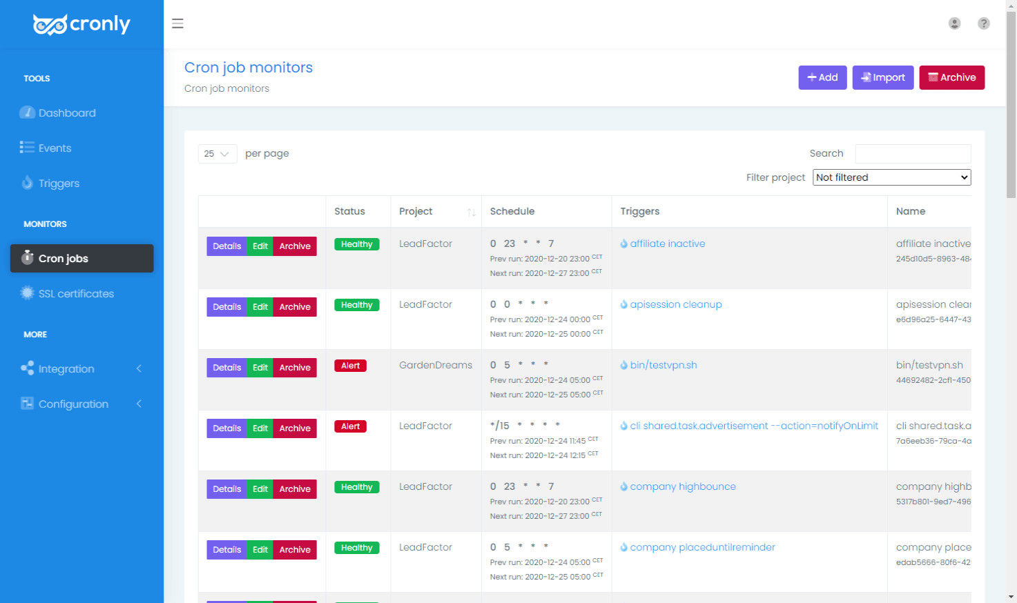 Scheduled tasks, cron jobs and micro processes