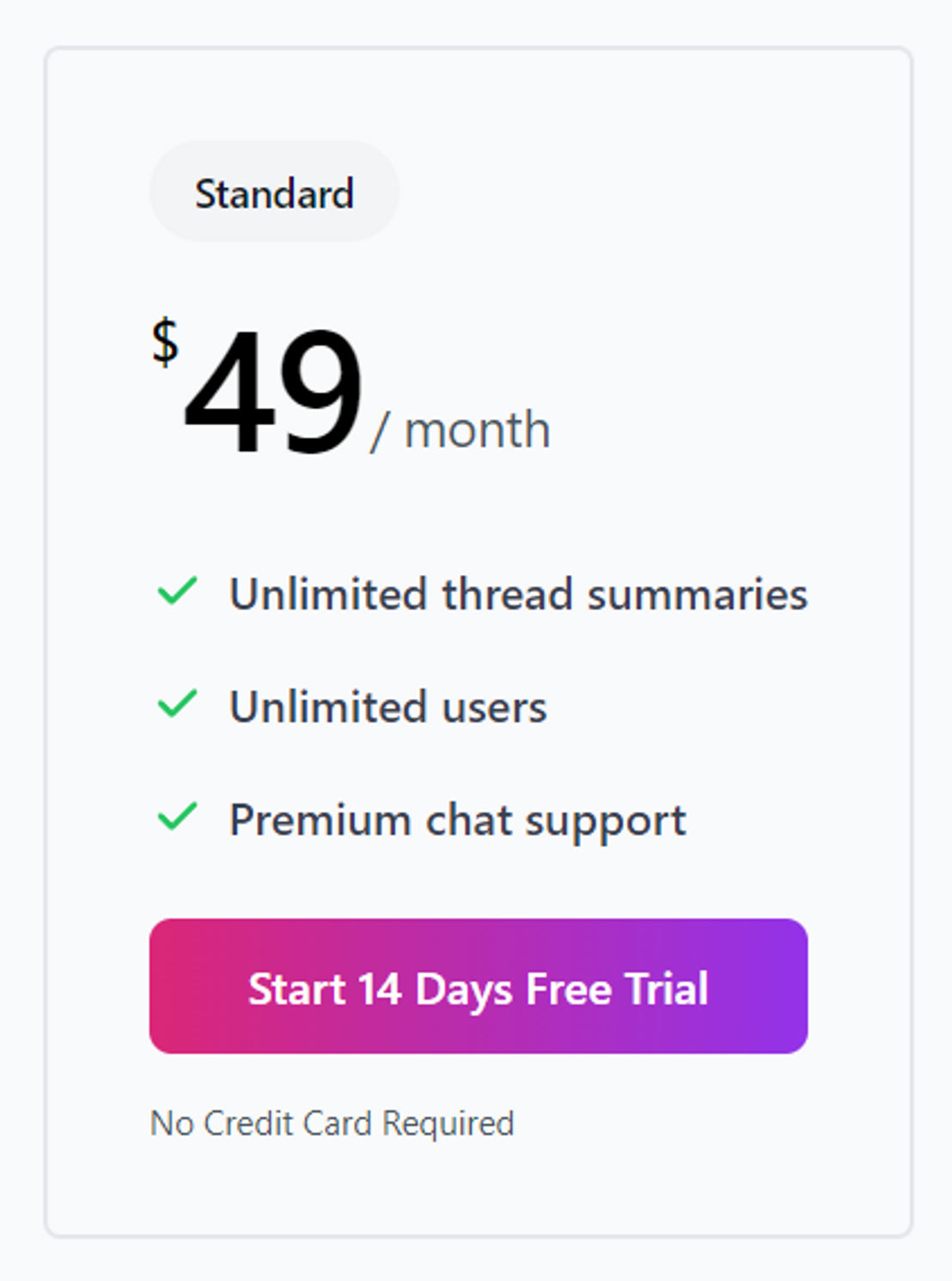 Crux pricing