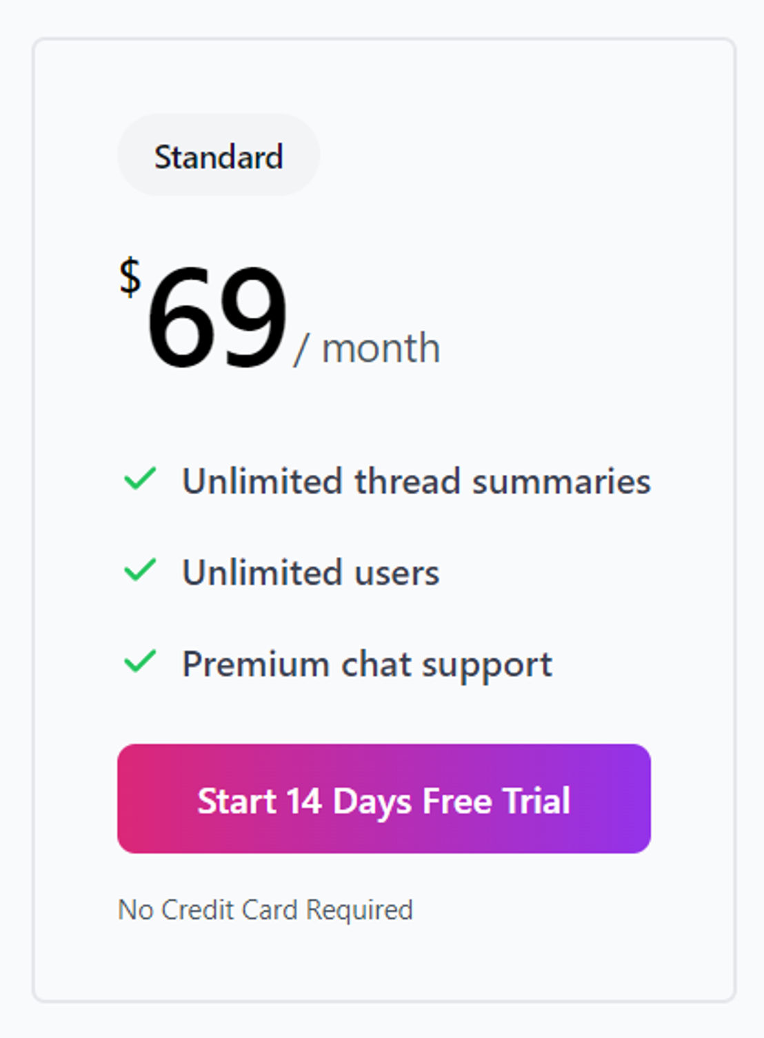 Crux pricing