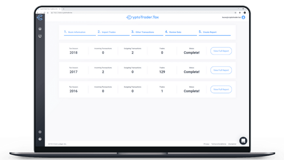 CryptoTrader.Tax screenshot