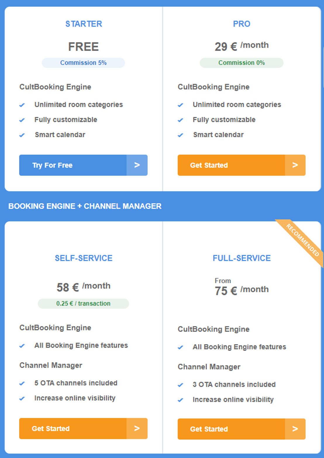 cultbooking pricing