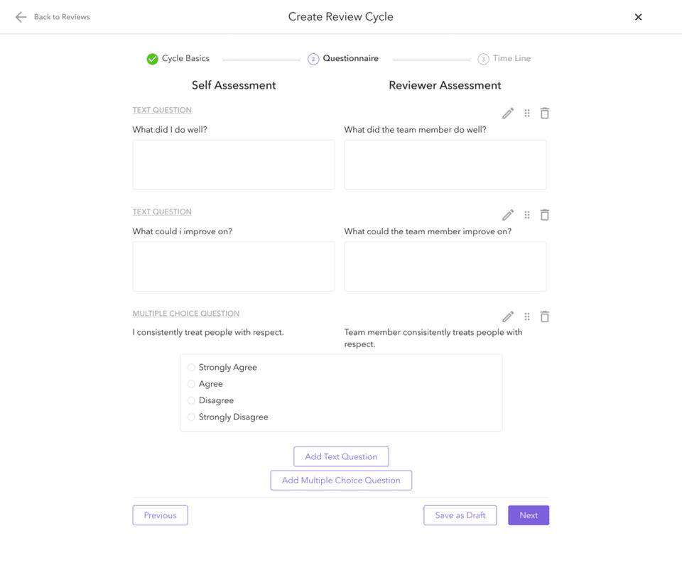 Create Review Cycle