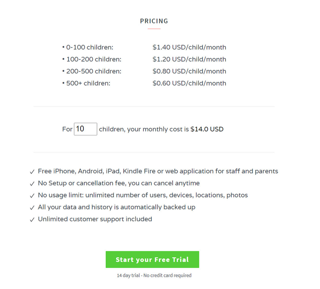 Daily Connect pricing