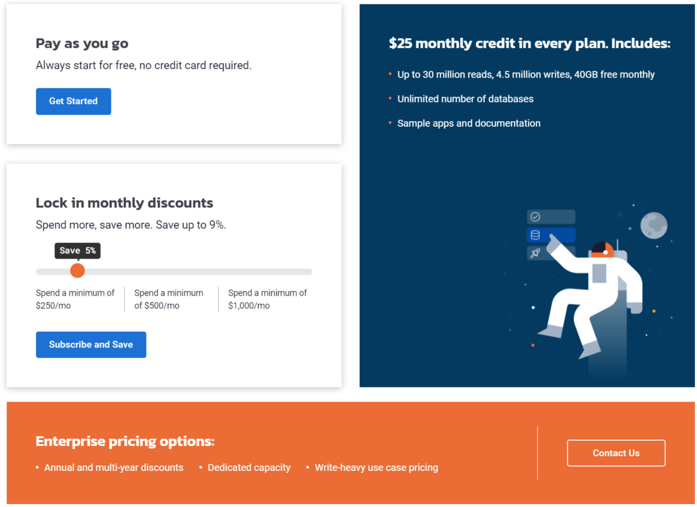 DataStax Astra pricing