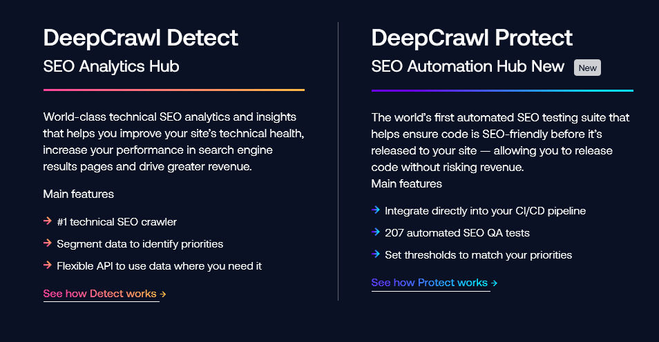 DeepCrawl pricing