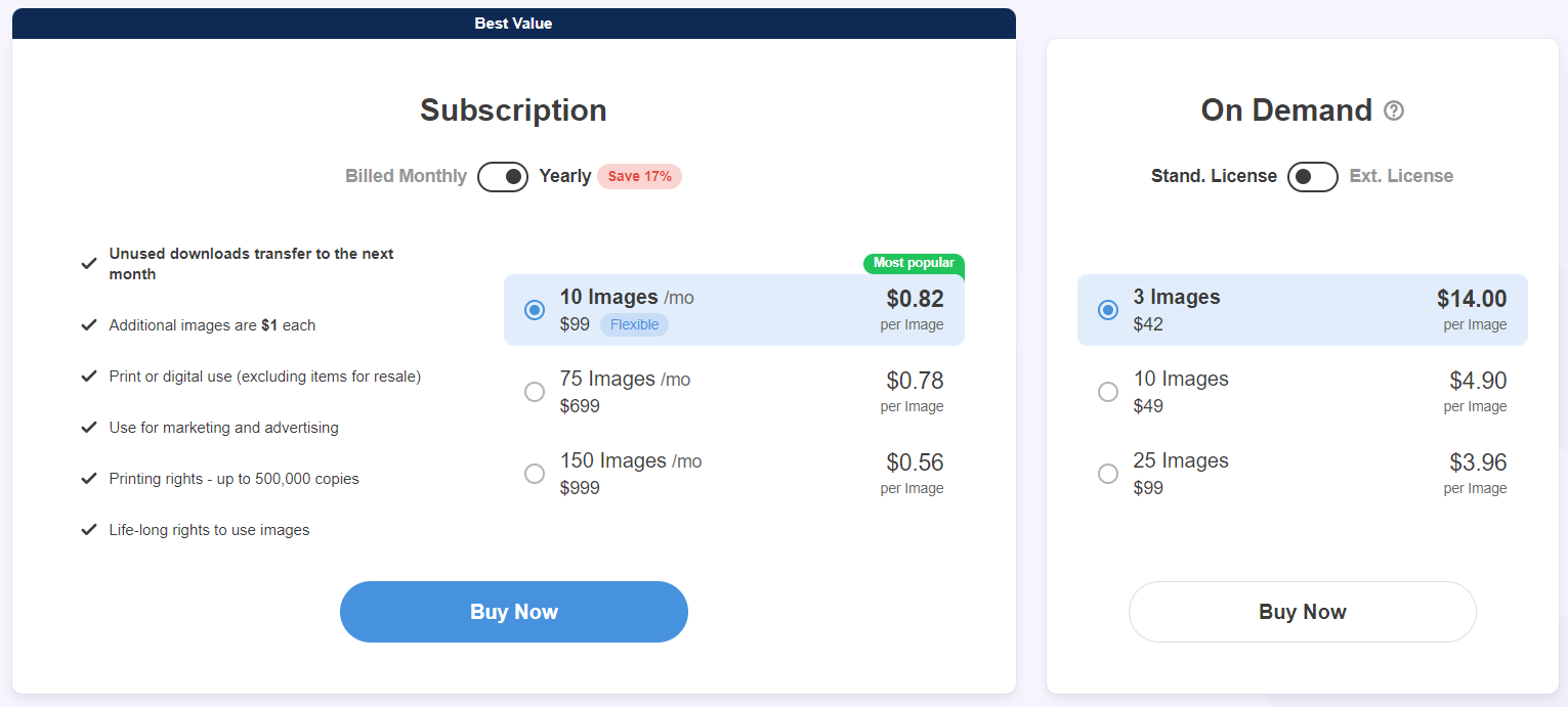 depositphotos pricing