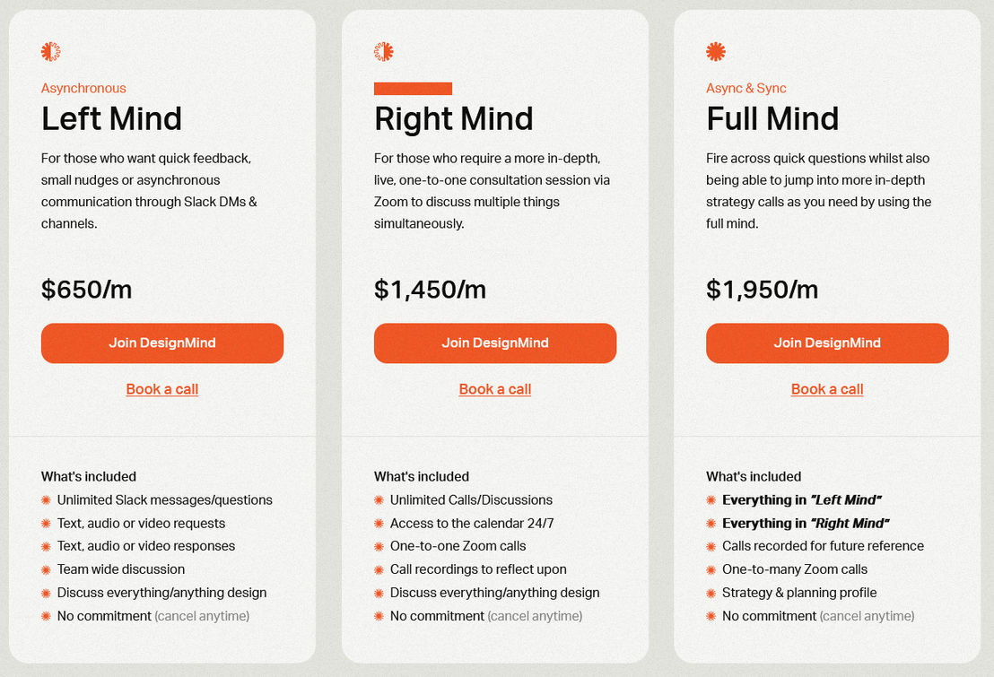 DesignMind pricing