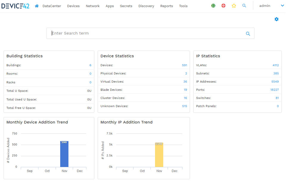 Device42 : Dashboard screenshot-thumb