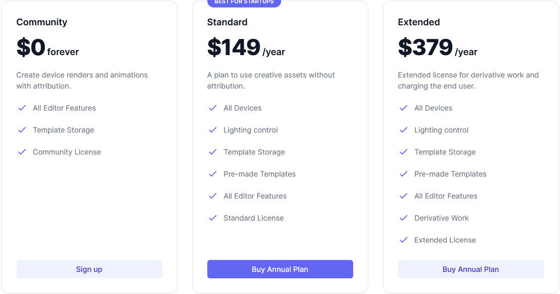 device-frames pricing