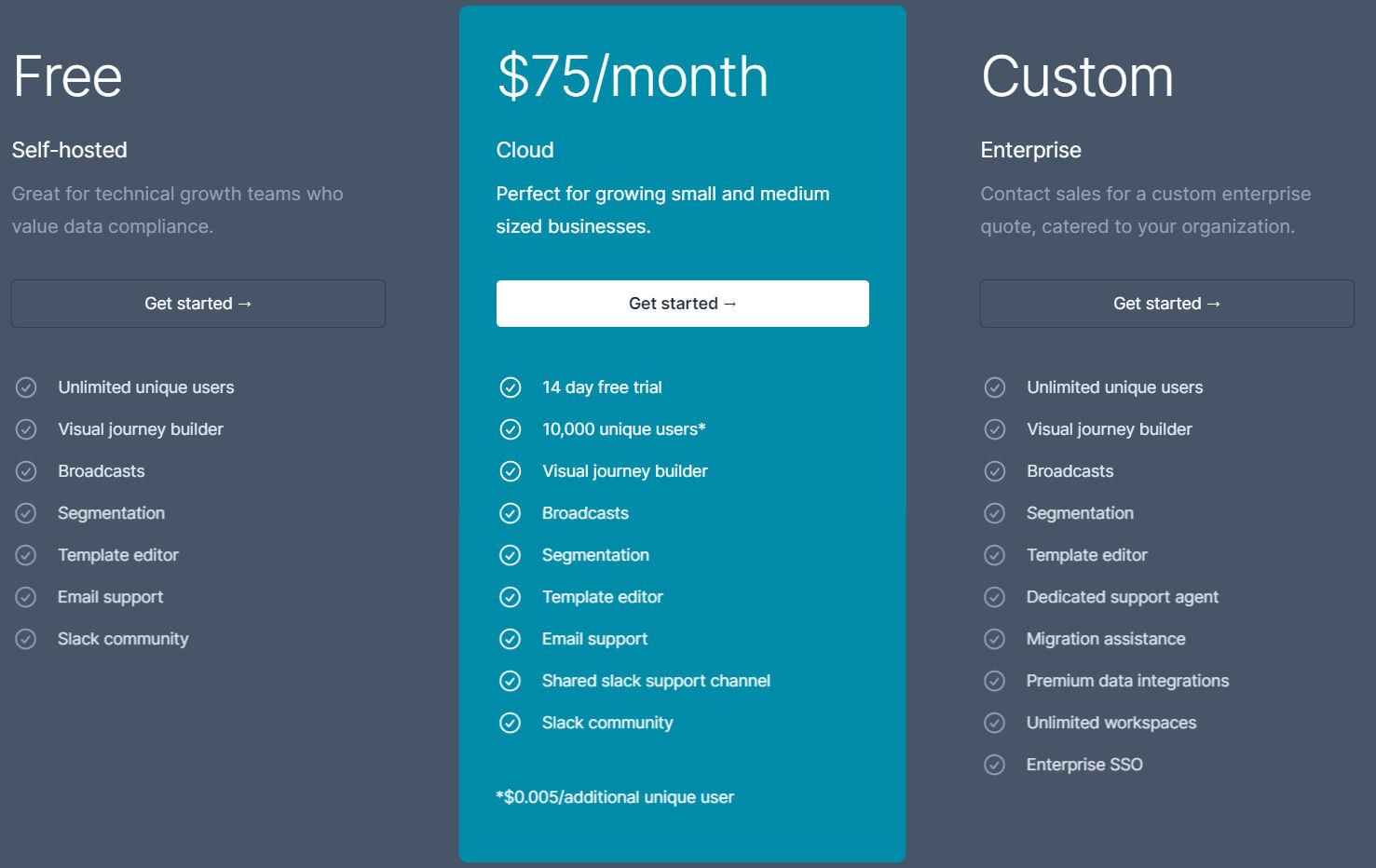 dittofeed pricing