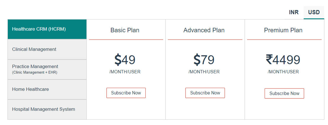 DocEngage Healthcare CRM (HCRM) pricing