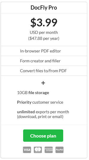 DocFly pricing