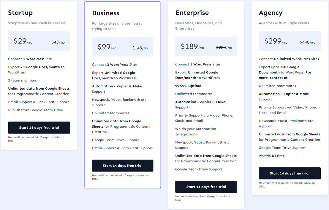 Docswrite pricing