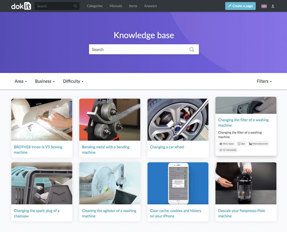 Dokit : Knowledge Base screenshot