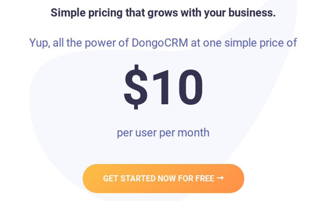 DongoCRM pricing