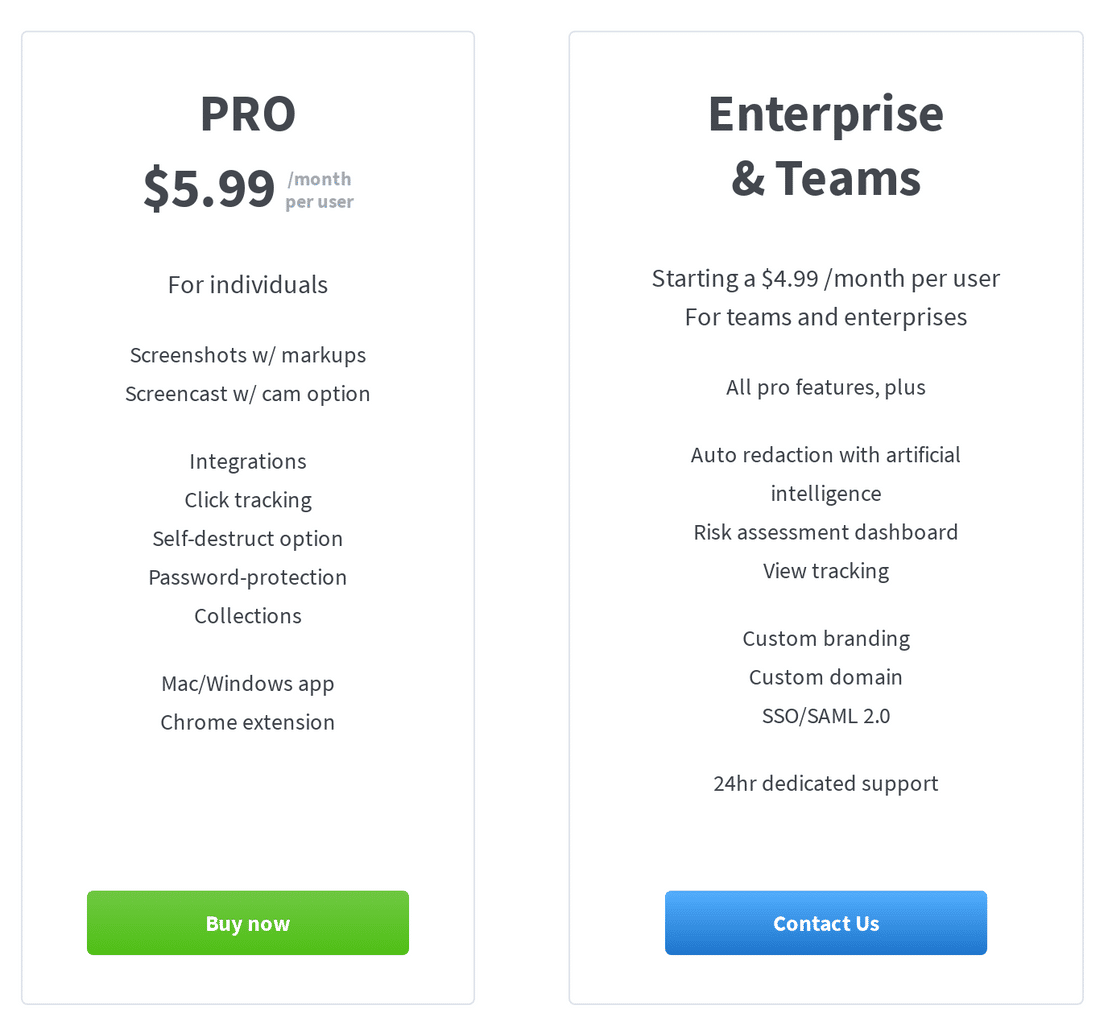 Droplr pricing