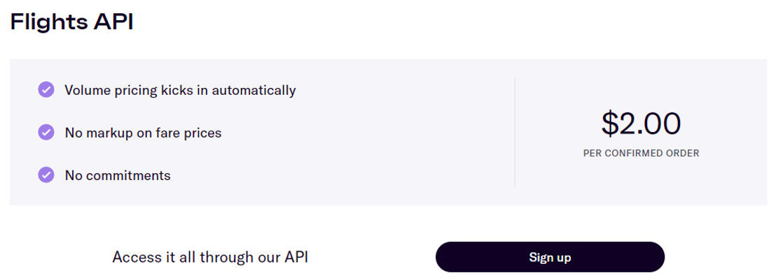 duffel-payments pricing