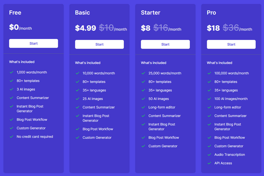 Easy-Peasy.AI pricing