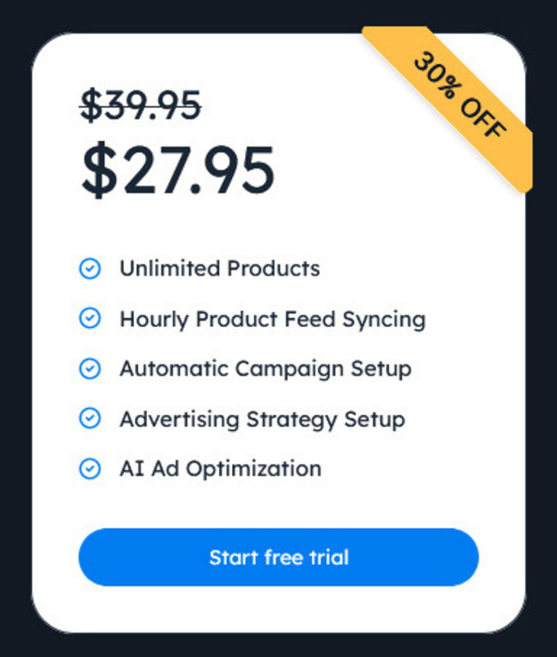 easy-ads pricing