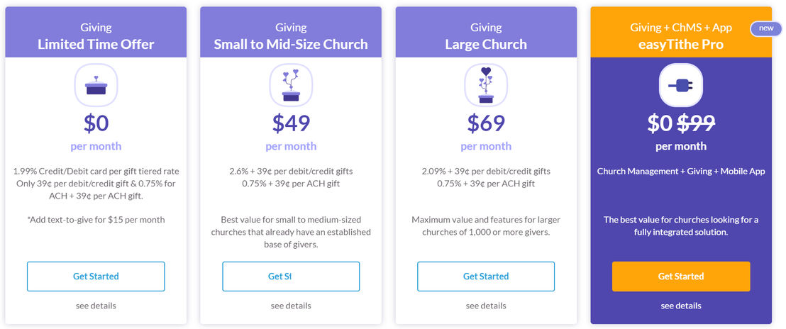 easytithe pricing