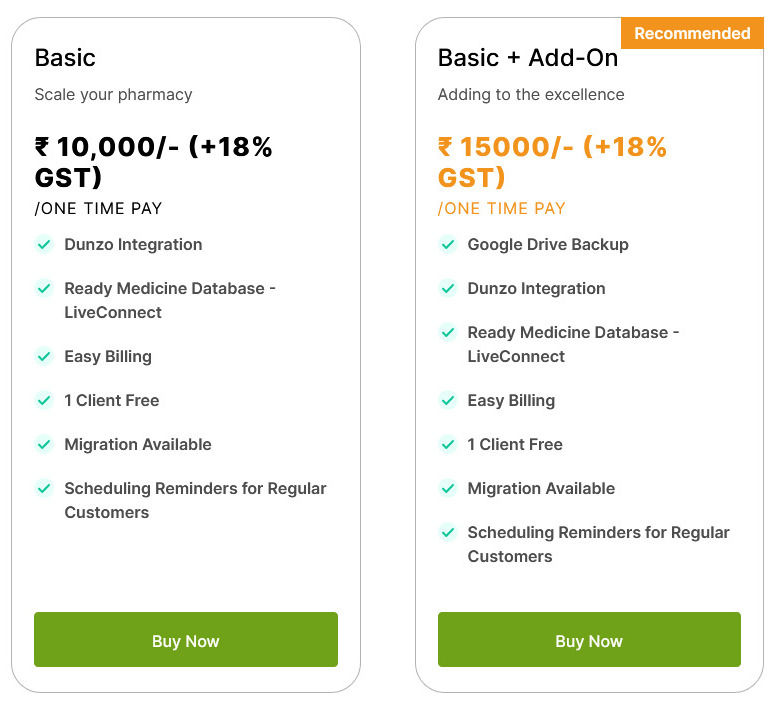 Ecogreen Express pricing