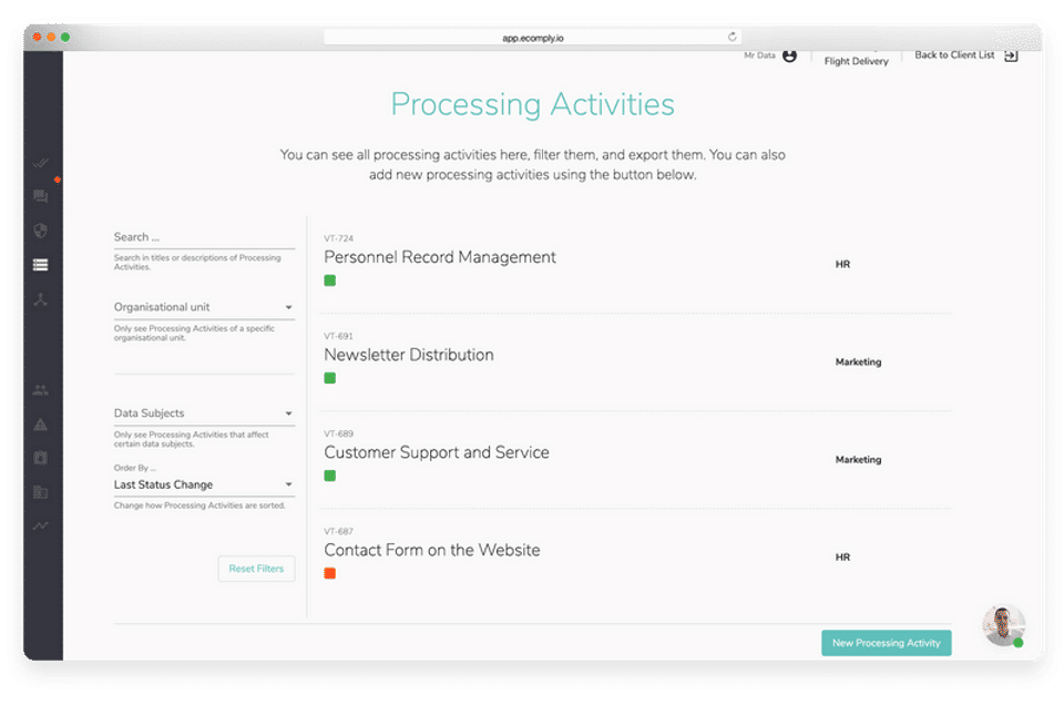 Processing Activities screenshot-thumb