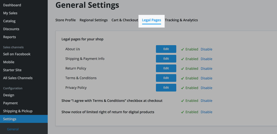 General Settings