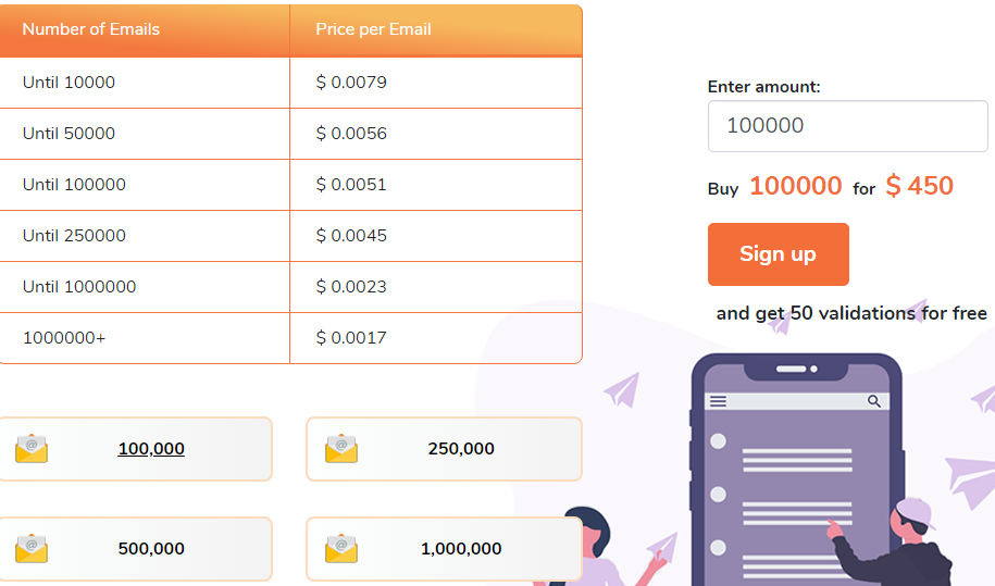 emailverifier pricing