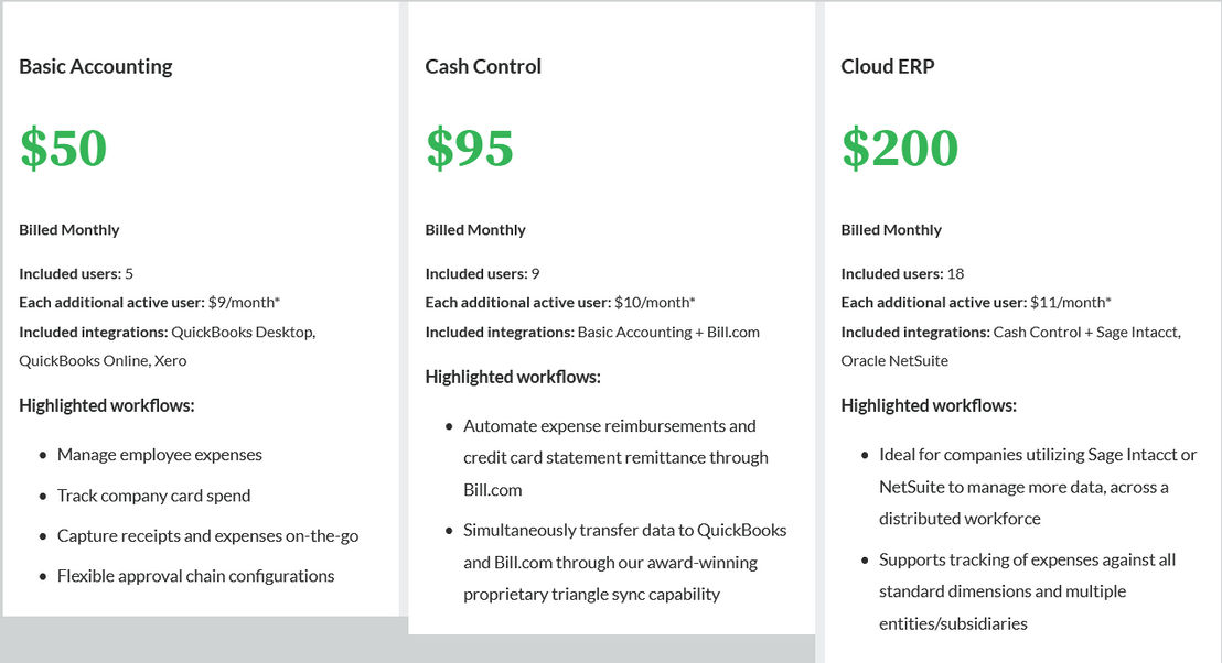 emburse-tallie pricing