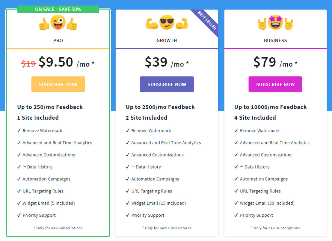 Emojics pricing