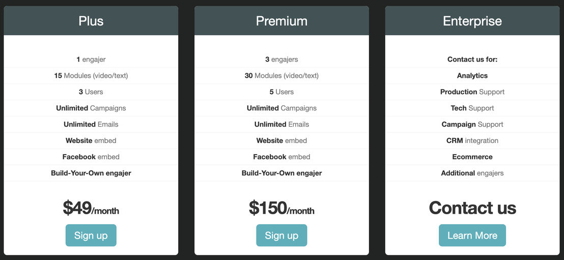 engajer pricing