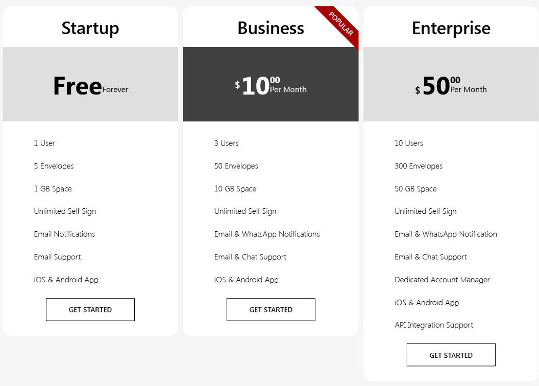 eSign by SquidSoft pricing