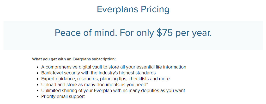 Everplans pricing