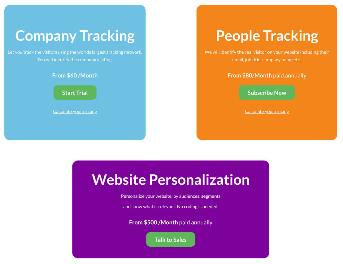 ExactVisitor pricing